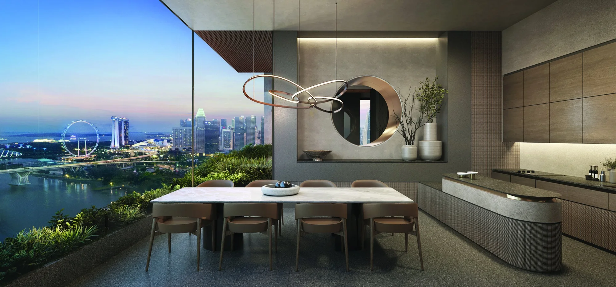 Aurea Level 17 Lounge facility artist impression